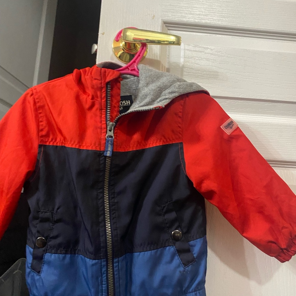 Osh Gosh Red and Blue Colorblock Jacket